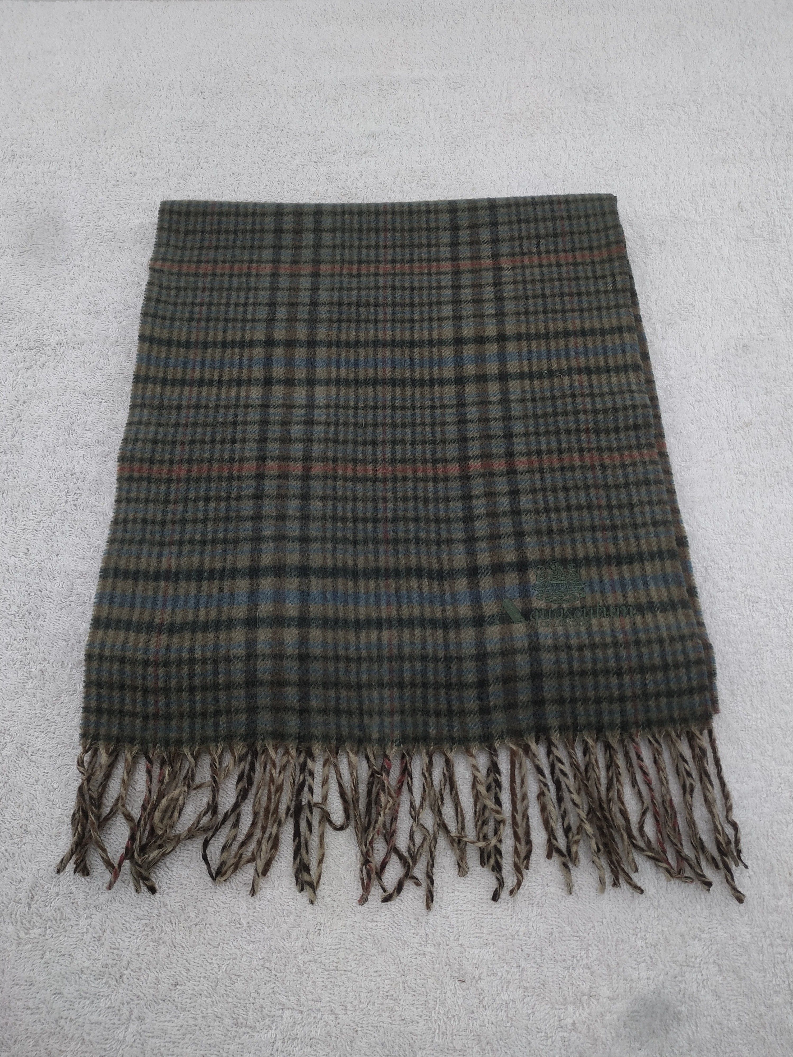 Aquascutum × Vintage Aquascutum Scarf / Muffler / Neckwear - WW862 Size ONE SIZE - 3 Thumbnail