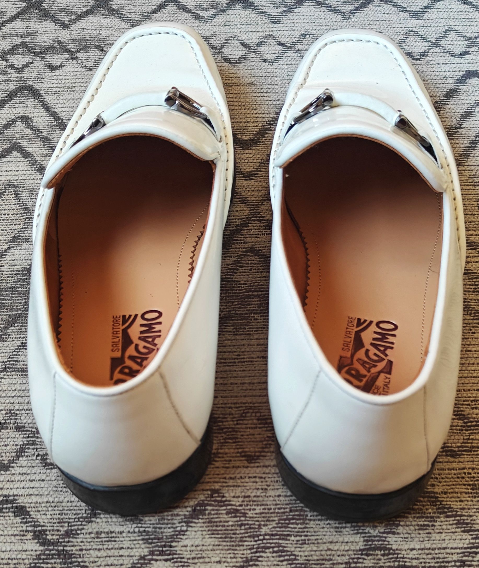 Salvatore Ferragamo White Laofer Size US 9.5 / EU 42-43 - 7 Thumbnail