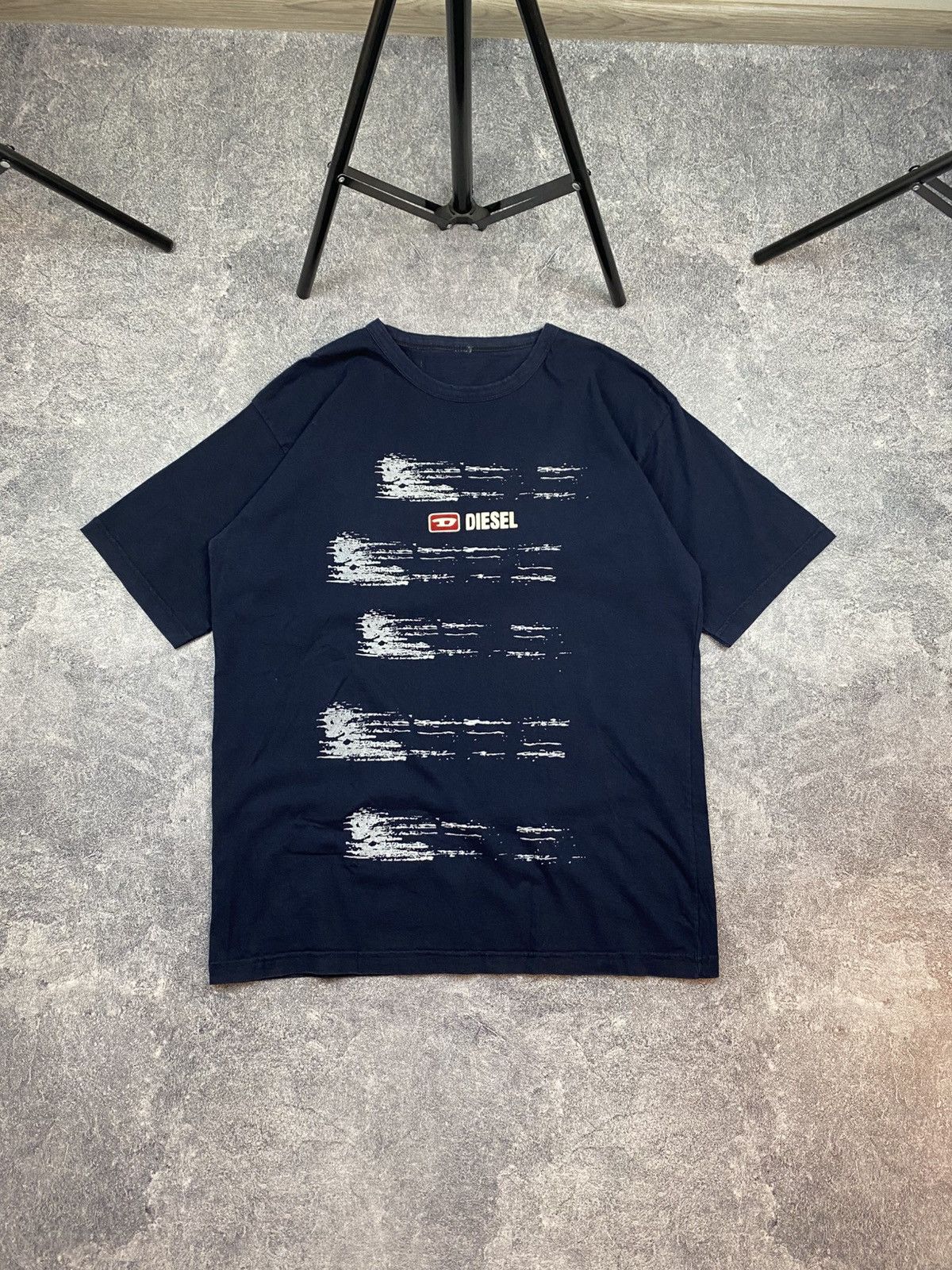 Diesel × Vintage Vintage Diesel Archive Faded Y2k Logo Graphic T-shirt Size US M / EU 48-50 / 2 - 3 Thumbnail
