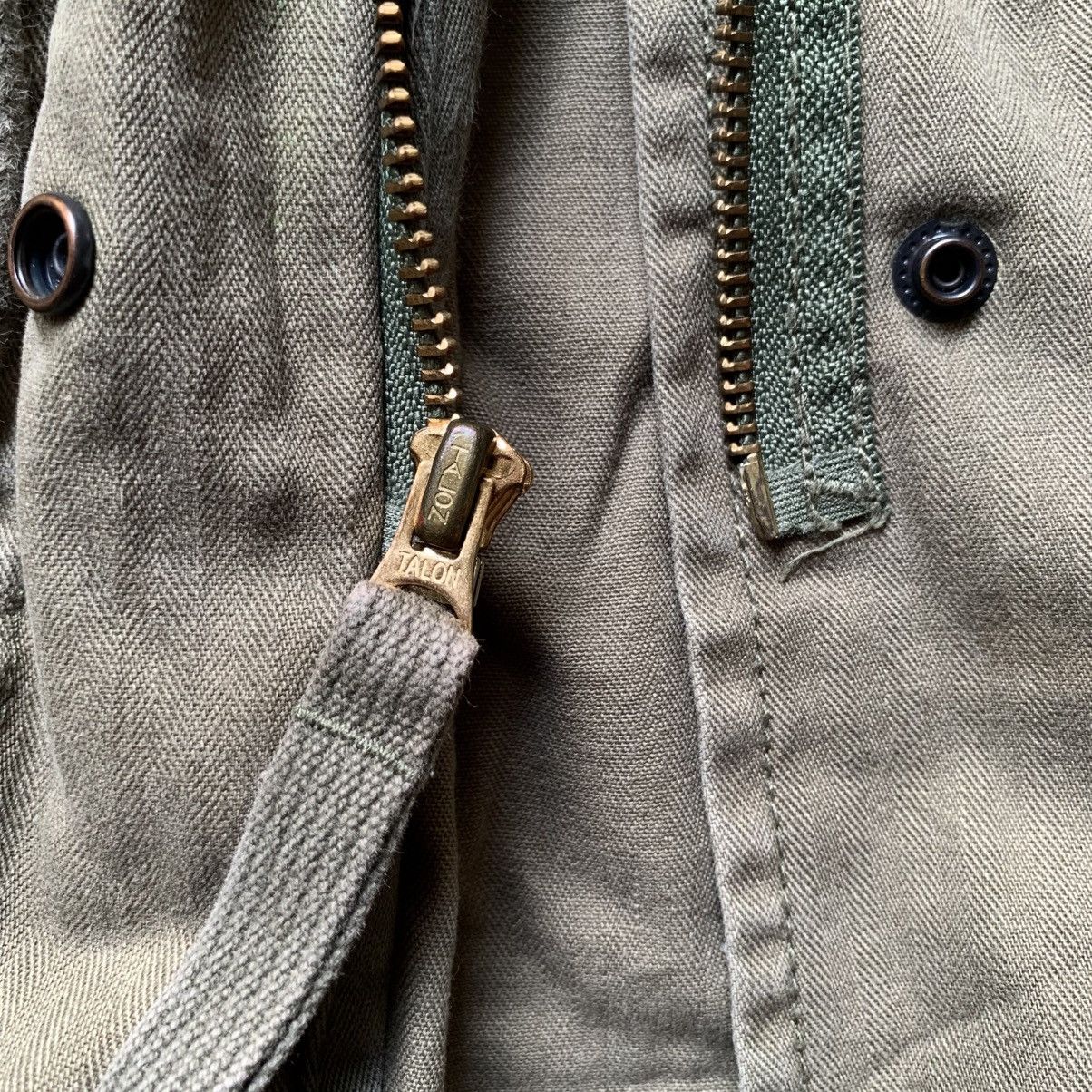 RRL Ralph Lauren olive green hbt military field jacket embroidered patches. Size US M / EU 48-50 / 2 - 12 Thumbnail