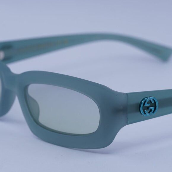 Gucci Gucci GG1786S 005 Sunglasses Light Green Rectangle Frame Size ONE SIZE - 5 Thumbnail