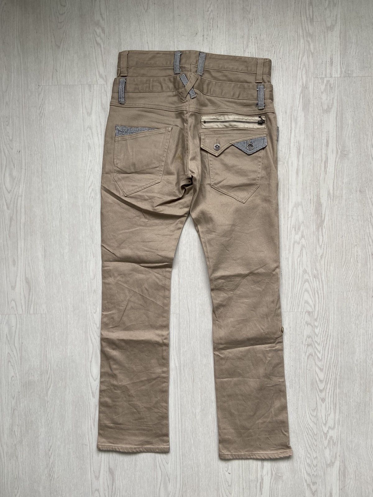 If Six Was Nine × Le Grande Bleu (L.G.B.) Vintage 2000’s Double Waist Zipper Flat Pocket Pants Size US 30 / EU 46 - 4 Thumbnail