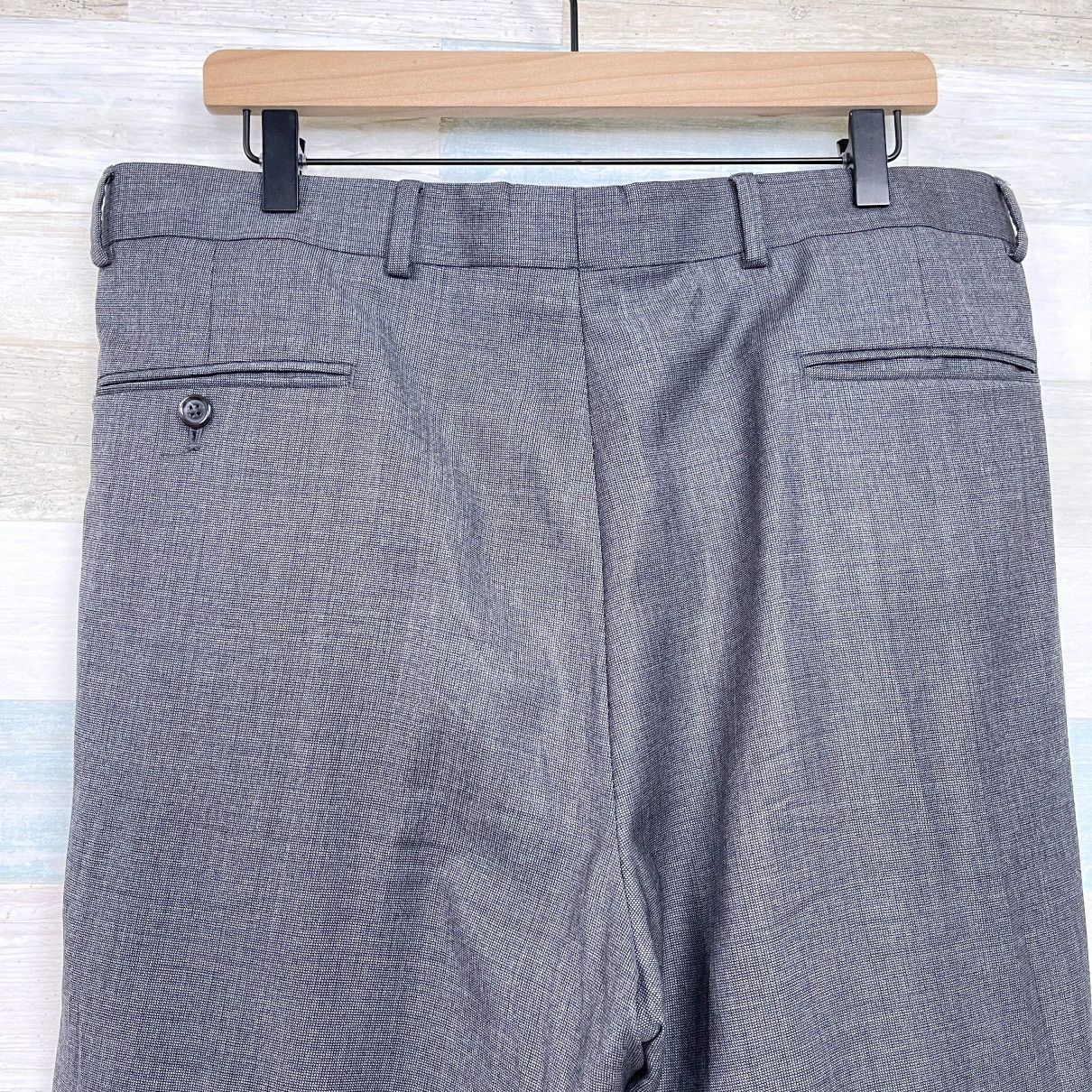 Jos. A. Bank Jos A Bank Wool Nailhead Suit Gray Mens Two Button 41L Size 40L - 13 Thumbnail