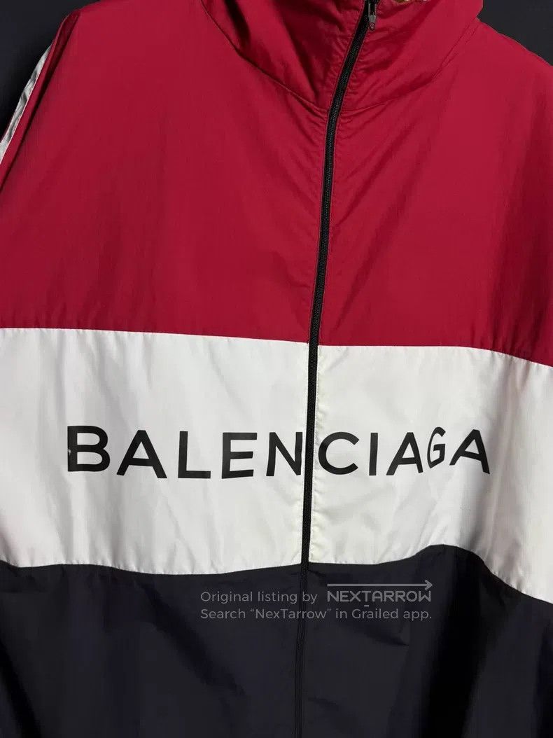 Balenciaga Balenciaga size 41 Red and White Colorblock Windbreaker Size US M / EU 48-50 / 2 - 2 Thumbnail