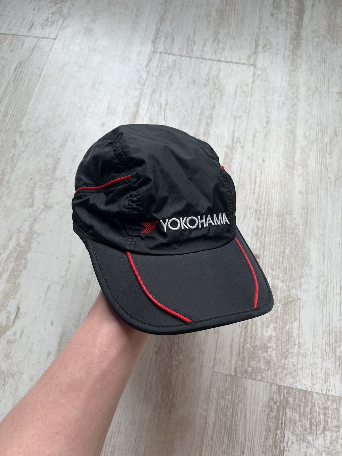 NASCAR × Vintage Vintage Yokohama F-1 Motorsport WTTC Racing Black Nylon Cap Size ONE SIZE - 1 Thumbnail