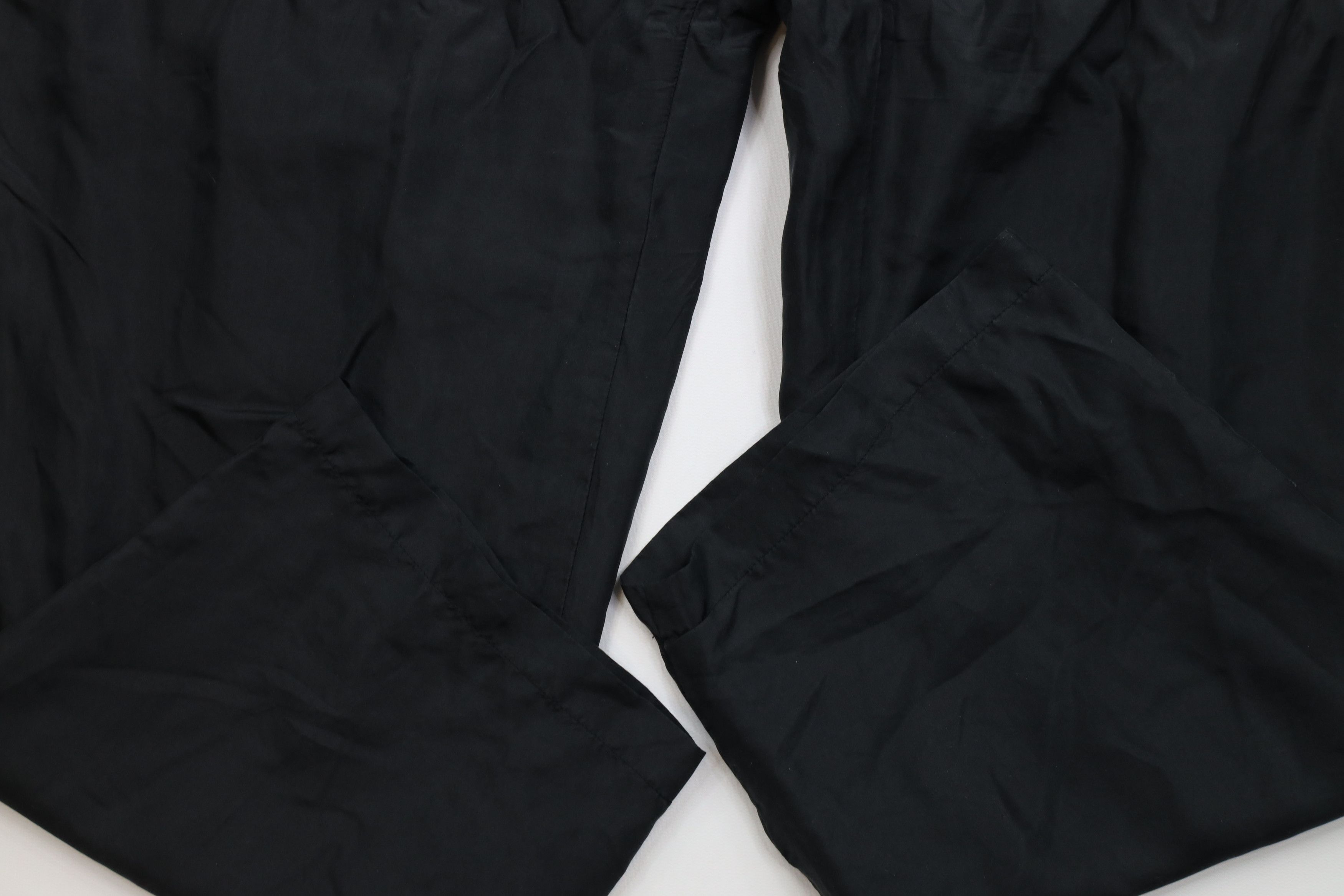 Vintage Vintage 90s Streetwear Blank Lightweight Silk Pants Black Size 32" / US 10 / IT 46 - 10 Thumbnail
