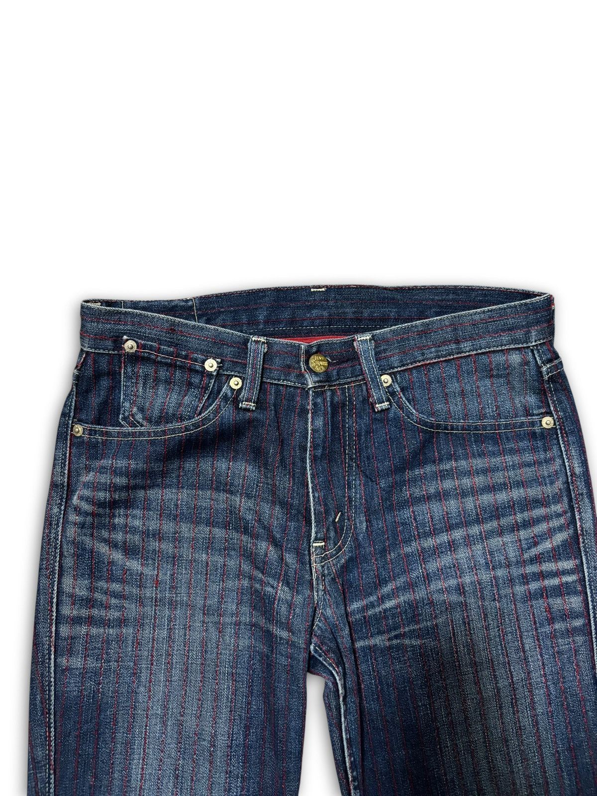 Levi's Archived Levi’s Redloop Made in Japan Pinstripe Denim Size US 30 / EU 46 - 2 Thumbnail