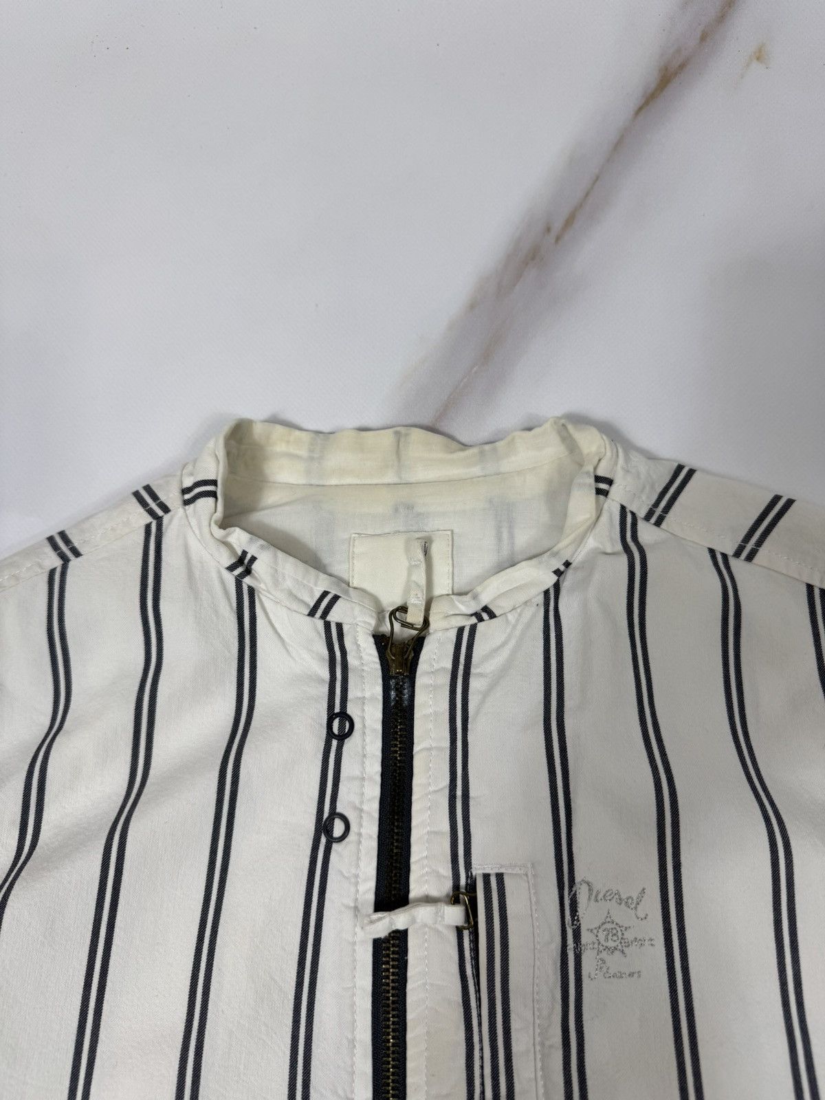 Diesel Vintage Diesel Striped Zip Jacket Size US M / EU 48-50 / 2 - 5 Thumbnail