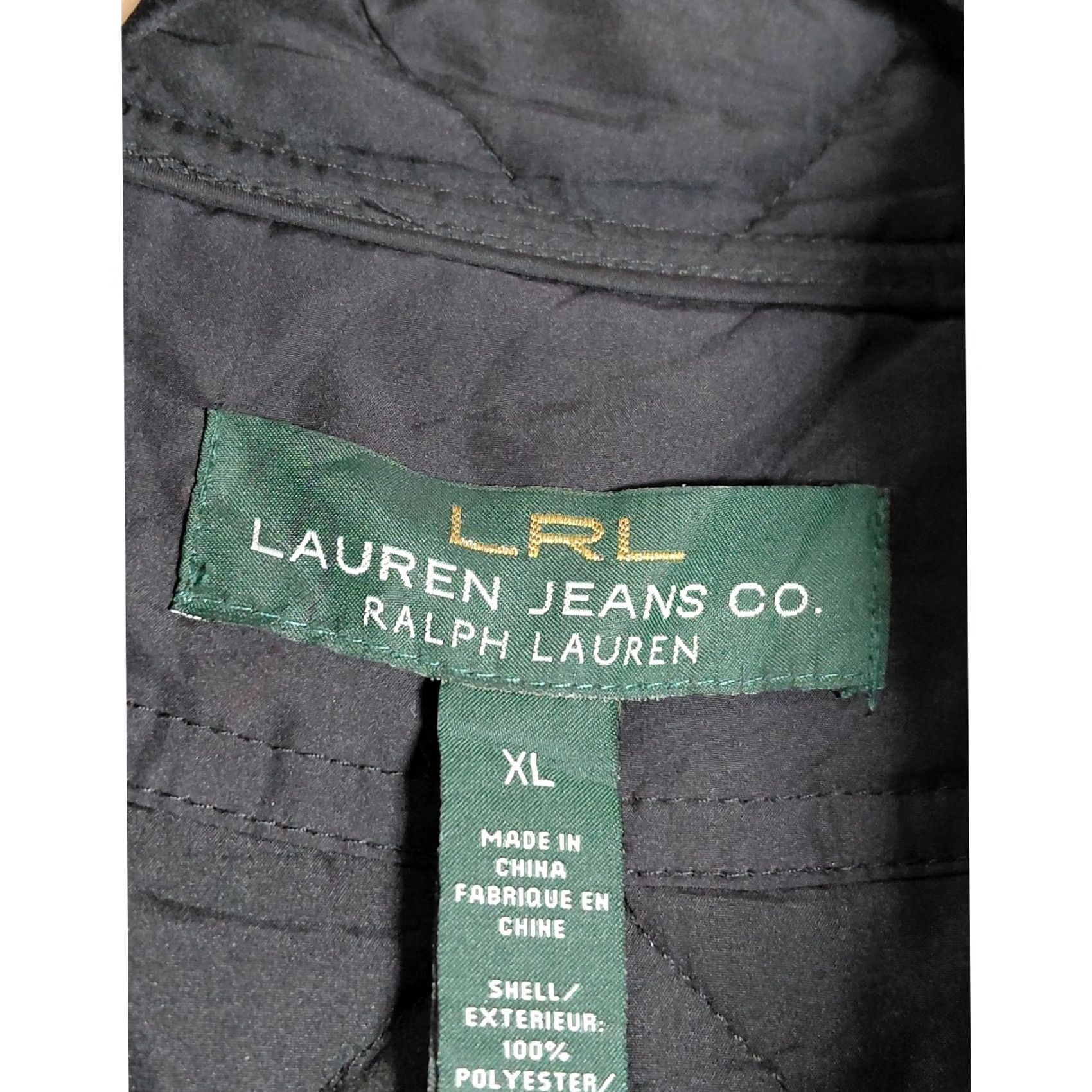 Ralph Lauren Ralph Lauren Jeans Co. Quilted Vest Black Solid Sleeveless Men's XL Zip Pockets Lined Lightweight Casual Travel | Mens Size 40" / US 18 - 4 Thumbnail