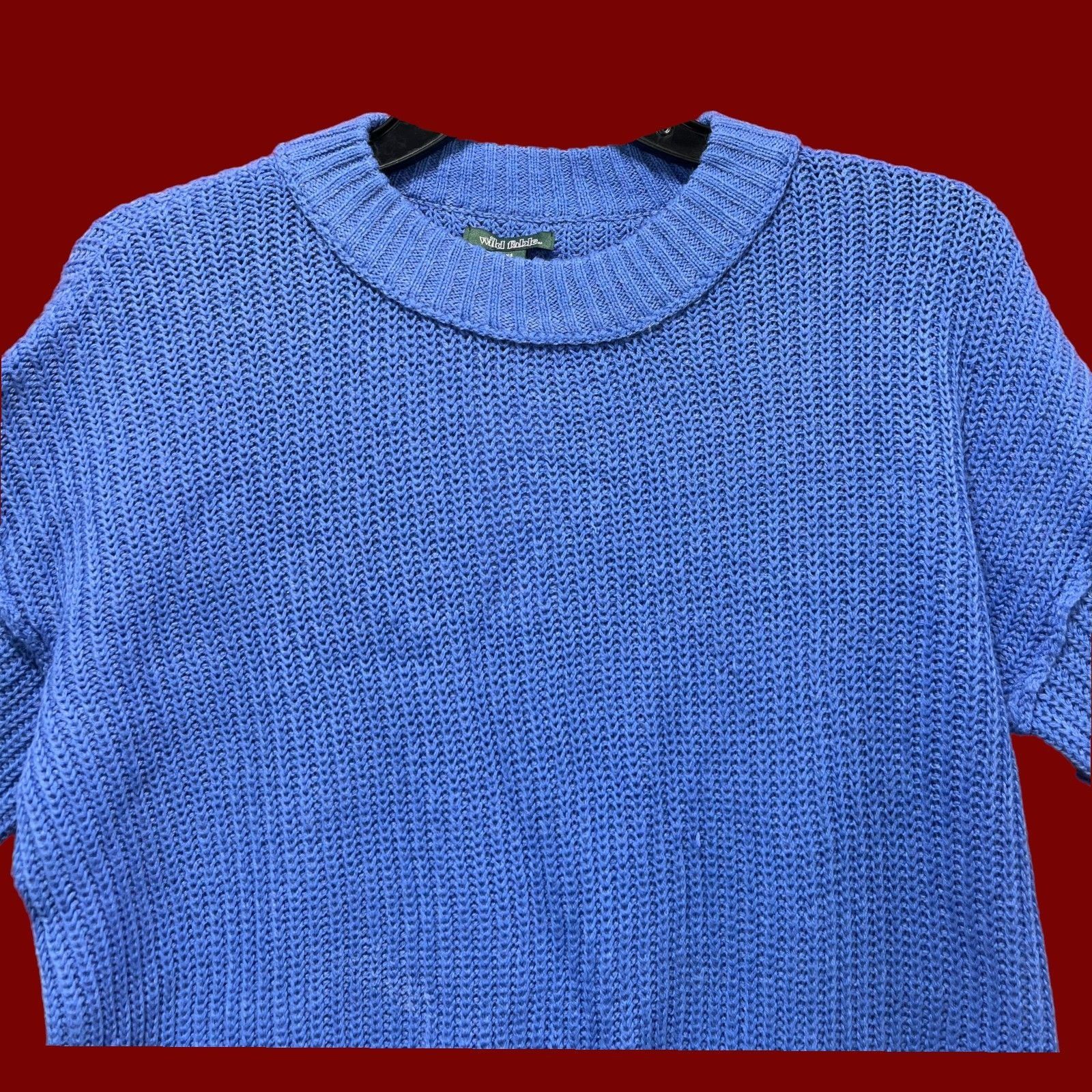 Other Wild Fable - Women's Ribbed Knit Crop Sweater Long Sleeve Cr Size XS / US 0-2 / IT 36-38 - 11 Thumbnail