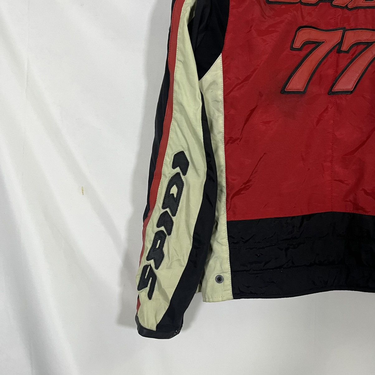 Vintage VINTAGE SPIDI LEATHER 77 HARDSHELL PAD PATCHES RACING JACKET Size US M / EU 48-50 / 2 - 11 Thumbnail