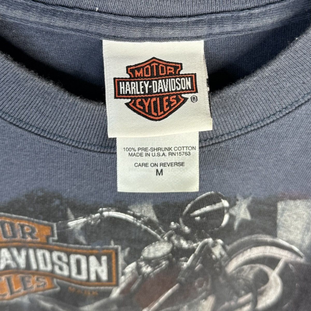 Harley Davidson Y2K Vintage 2007 Harley Davidson T-Shirt USA size M big logo Size US M / EU 48-50 / 2 - 4 Thumbnail