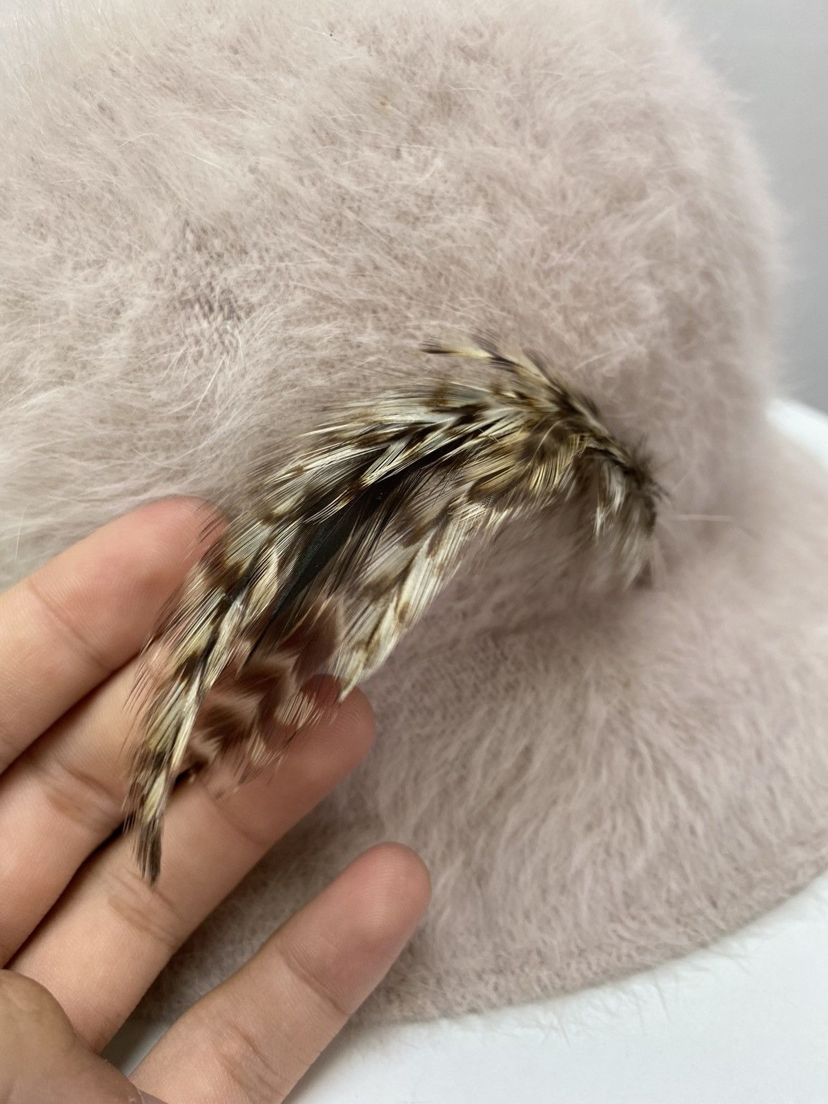 Kangol × Vintage KANGOL PINK FURGORA MIRIAM ANGORA FUR BUCKET HAT Size ONE SIZE - 9 Thumbnail