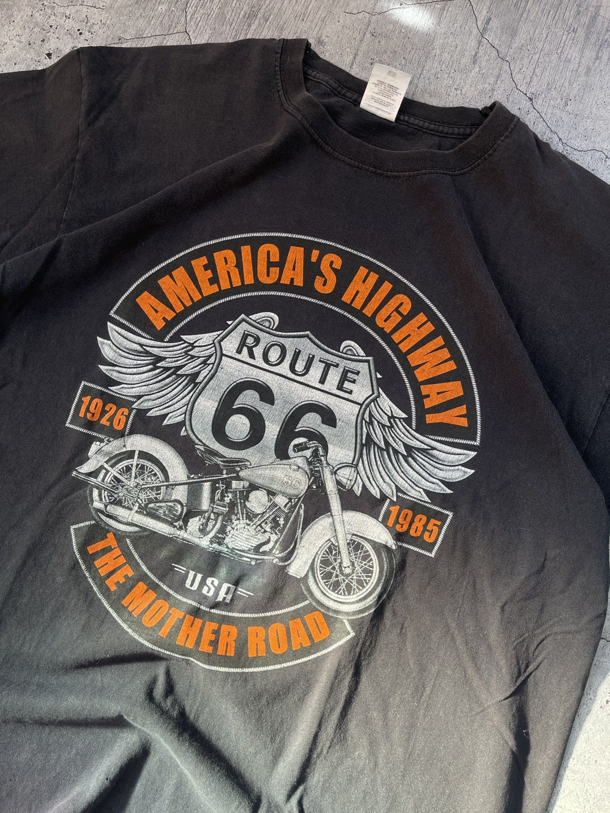 Vintage Triple A Americas Highway Route 66 Vintage T Shirt Size US L / EU 52-54 / 3 - 3 Thumbnail