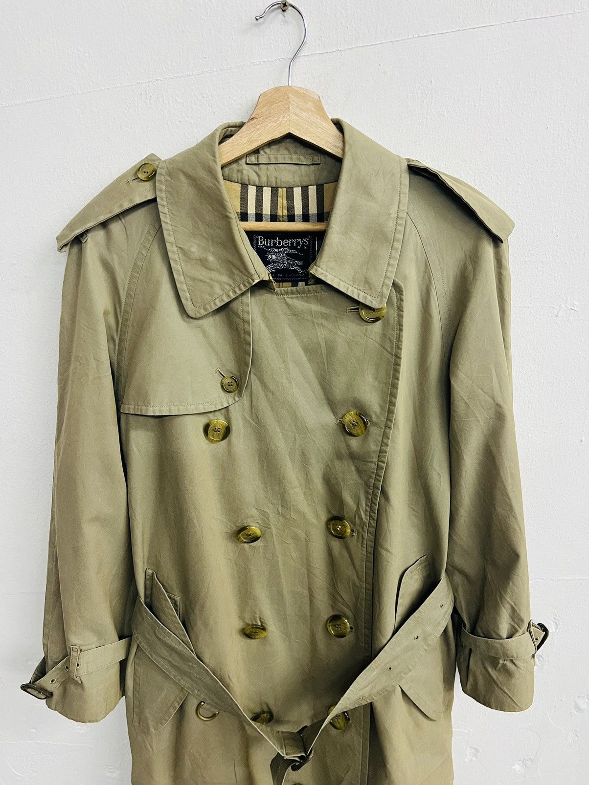 Burberry VINTAGE BURBERRY NOVA CHECK TRENCH COAT Size US S / EU 44-46 / 1 - 3 Thumbnail