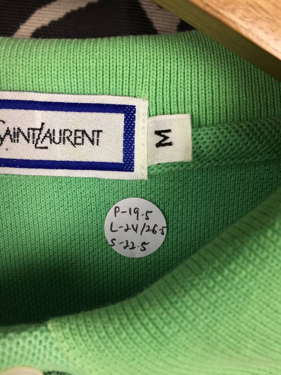 Yves Saint Laurent Vtg Yves Saint Laurent Long Sleeve Polo Shirt Size US M / EU 48-50 / 2 - 12 Thumbnail