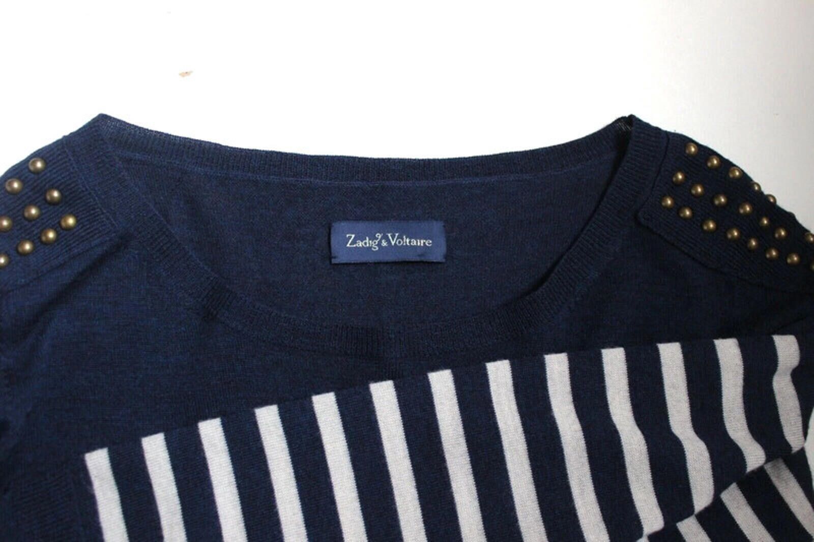 Zadig & Voltaire Zadig and et Voltaire Striped Marino Wool Knit Maroi Dress M Size M / US 6-8 / IT 42-44 - 3 Thumbnail