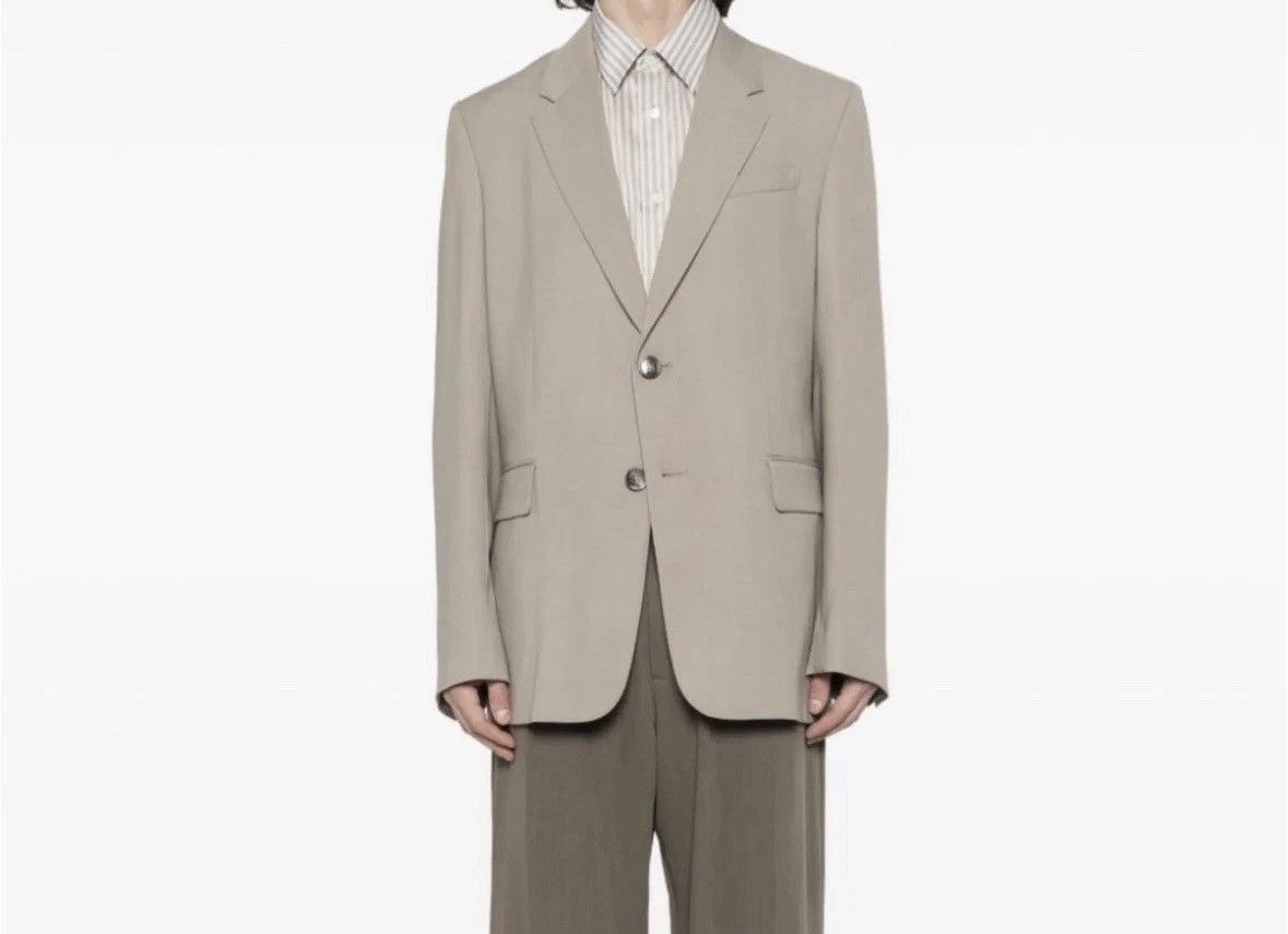 AMI AMI PARIS - Oversized Wool Blend Twill Blazer Jacket (48) Size 48L - 13 Thumbnail