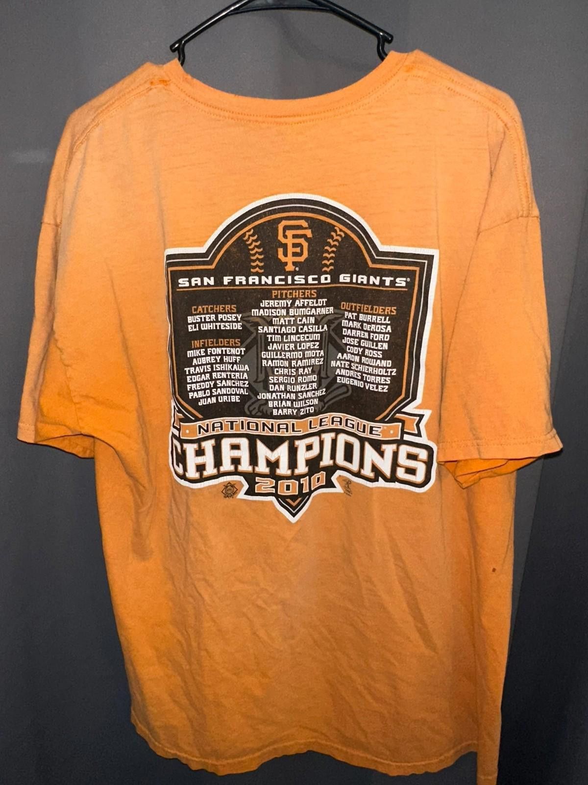 Majestic Vintage 2010 SF Giants NL Champions Tee – Majestic, LG Size US L / EU 52-54 / 3 - 3 Thumbnail
