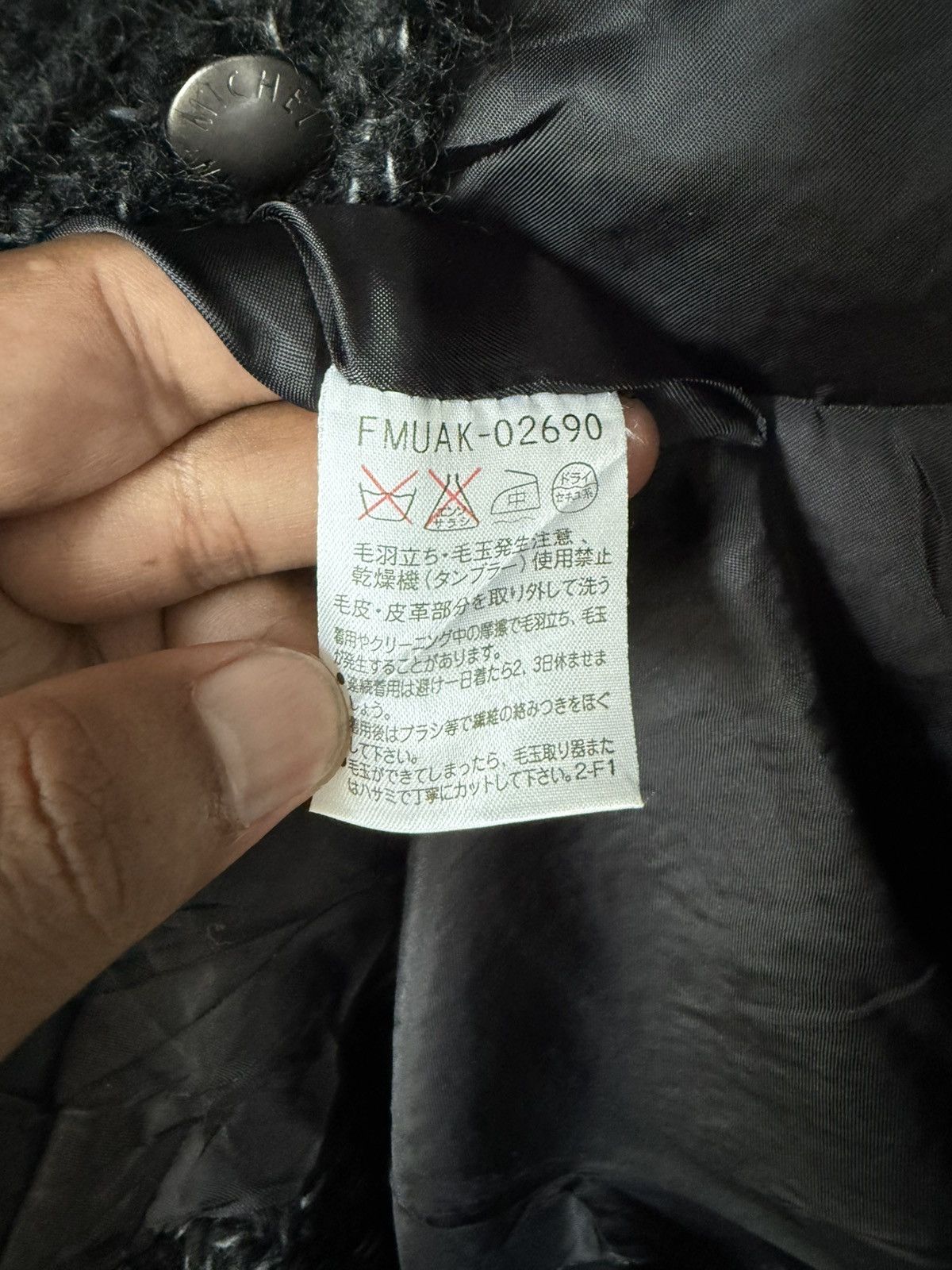 Michel Klein Michel Klein Knit Style Long Coat Black Double Pocket Size XS / US 0-2 / IT 36-38 - 8 Thumbnail