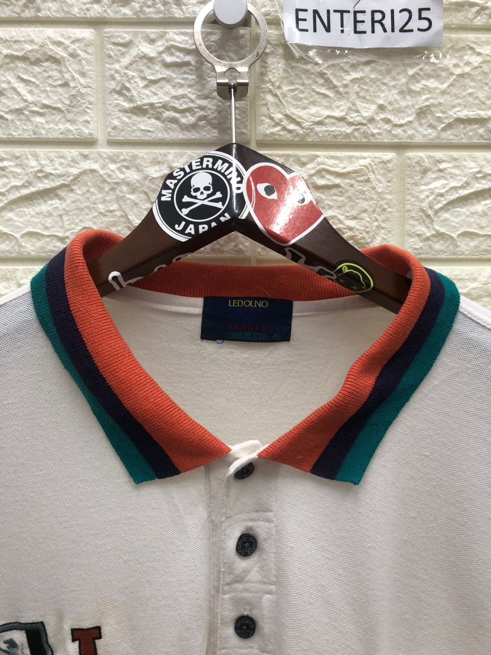 Japanese Brand Vintage Ledolno Sc Sport Zippy Polo Tee Colour Block Size US XXL / EU 58 / 5 - 7 Thumbnail