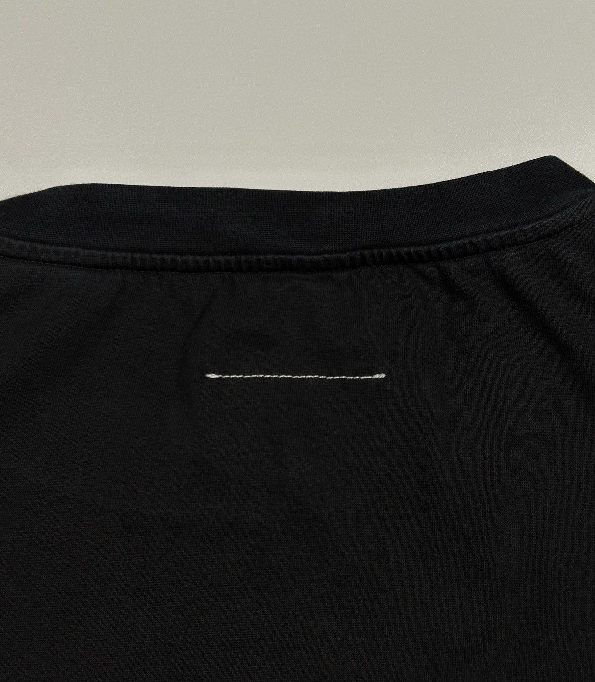 Maison Margiela Maison Margiela MM6 Oversized Double Collar T-Shirt Black Size US S / EU 44-46 / 1 - 4 Thumbnail
