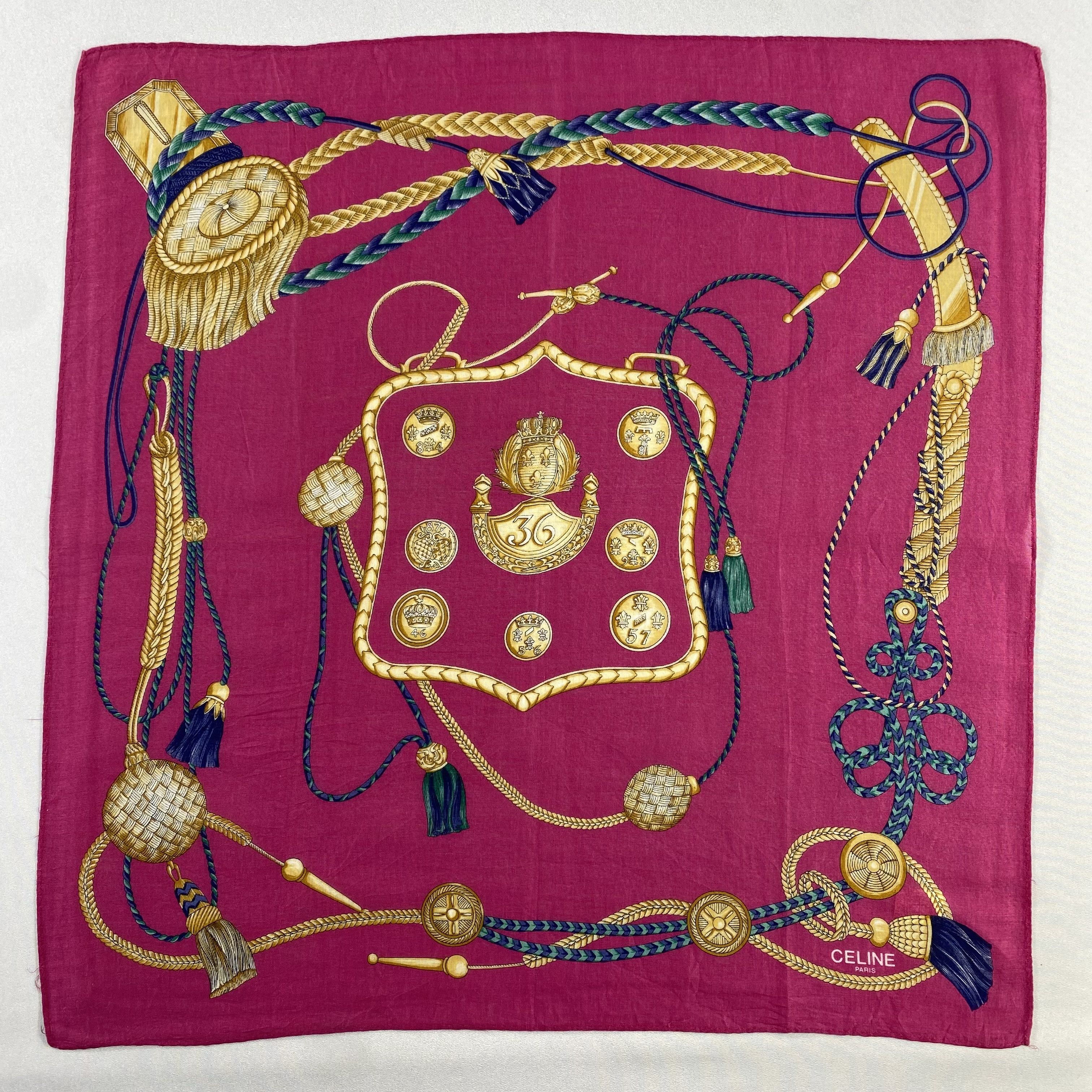Celine × Vintage Celine Handkerchief / Neckerchief / Bandana-P1161 Size ONE SIZE - 1 Thumbnail