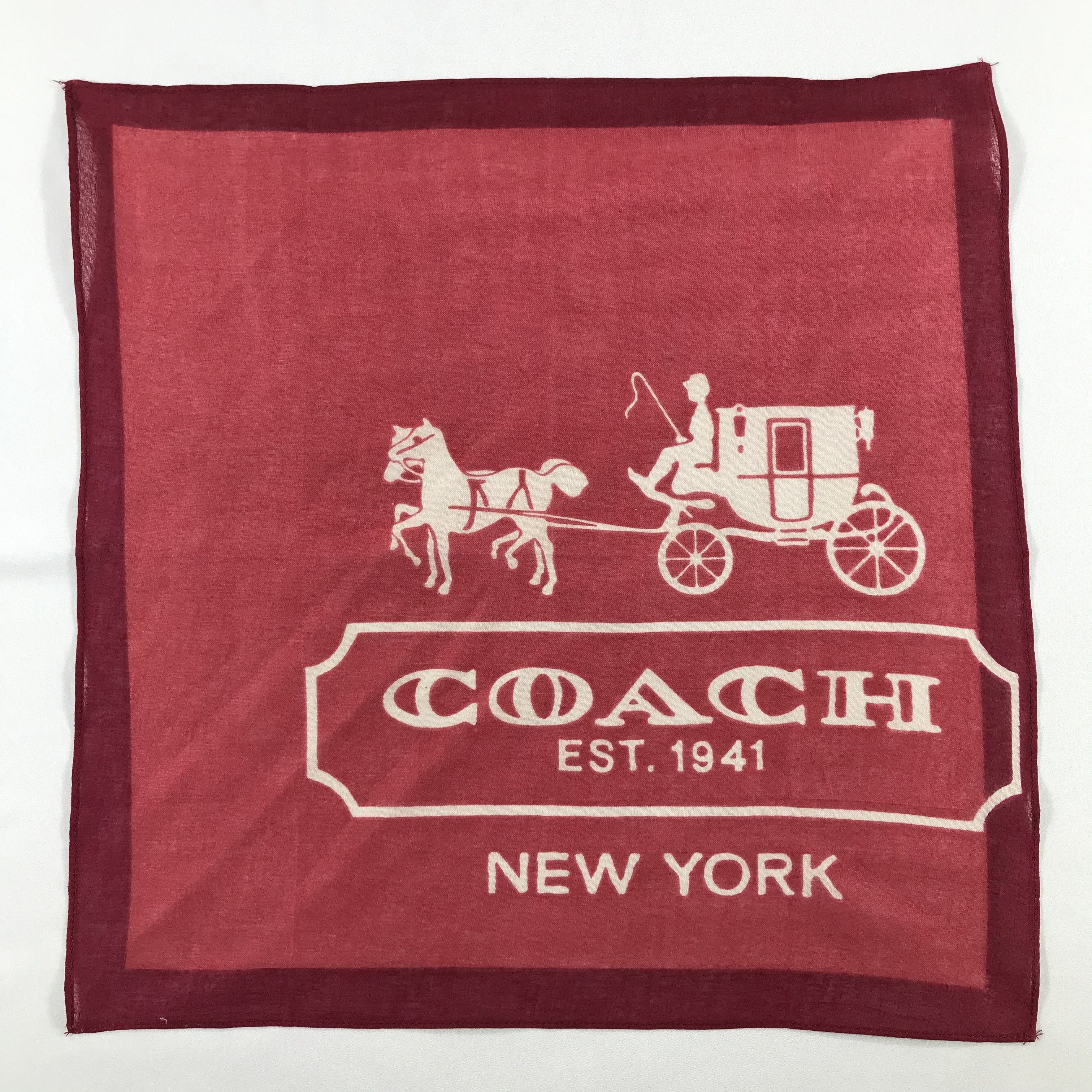 Coach × Vintage Coach Bandana / Handkerchief / Neckerchief - S2224 Size ONE SIZE - 1 Thumbnail