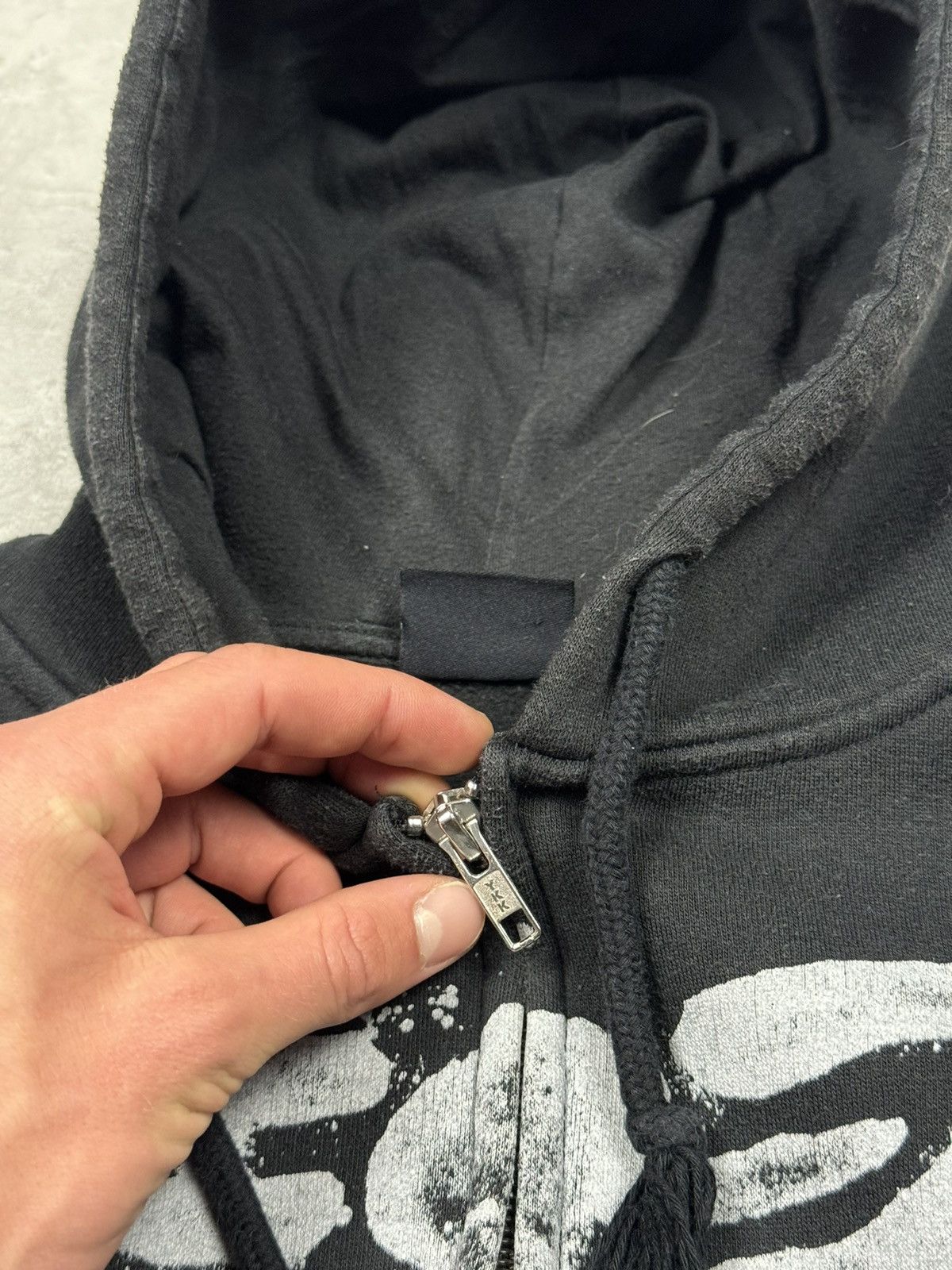 Vintage Vintage Y2K Skeleton Zip UP Hoodie Size M Size US M / EU 48-50 / 2 - 8 Thumbnail