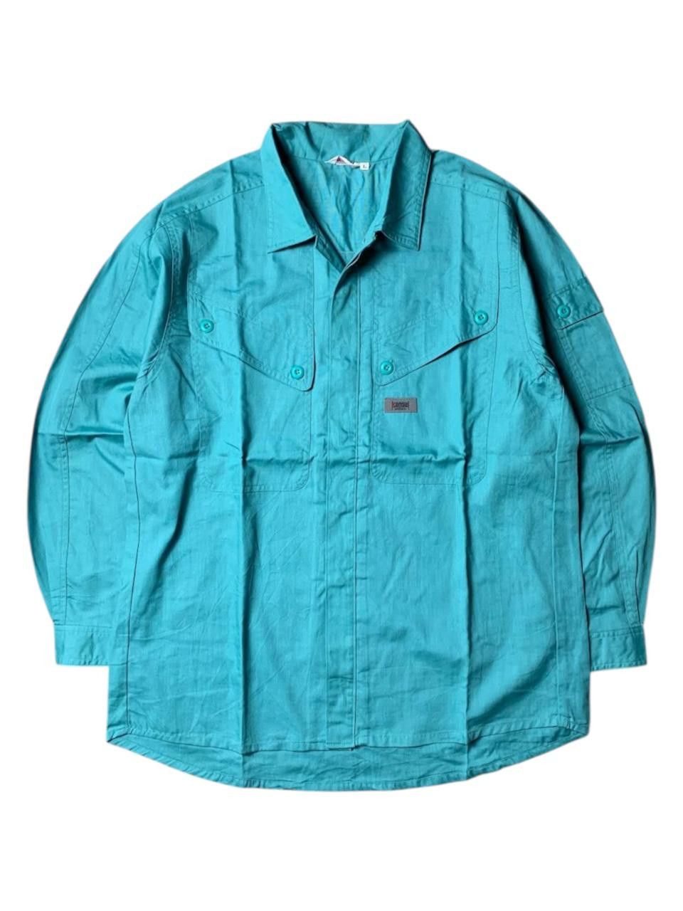 Kansai Yamamoto 1990s Kansai Uniform Hidden Button Work Shirt Size US L / EU 52-54 / 3 - 1 Thumbnail