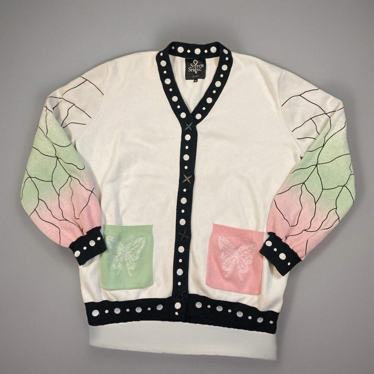 Other Stitch Spring Dancing Butterfly DS Shinobu Kocho Cardigan Size XXL / US 16-18 / IT 52-54 - 1 Thumbnail
