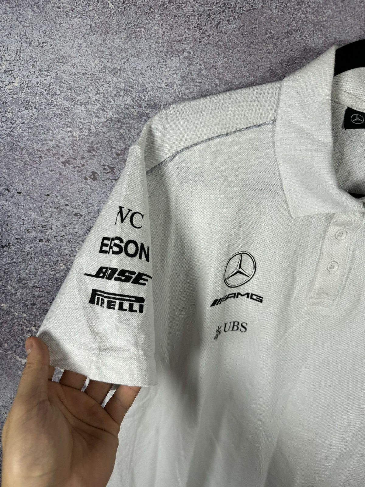 Formula 1 × Hugo Boss × Mercedes-Benz Petronas AMG Mercedes Benz Racing Team Hugo Boss Polo Shirt Size US XXL / EU 58 / 5 - 8 Thumbnail