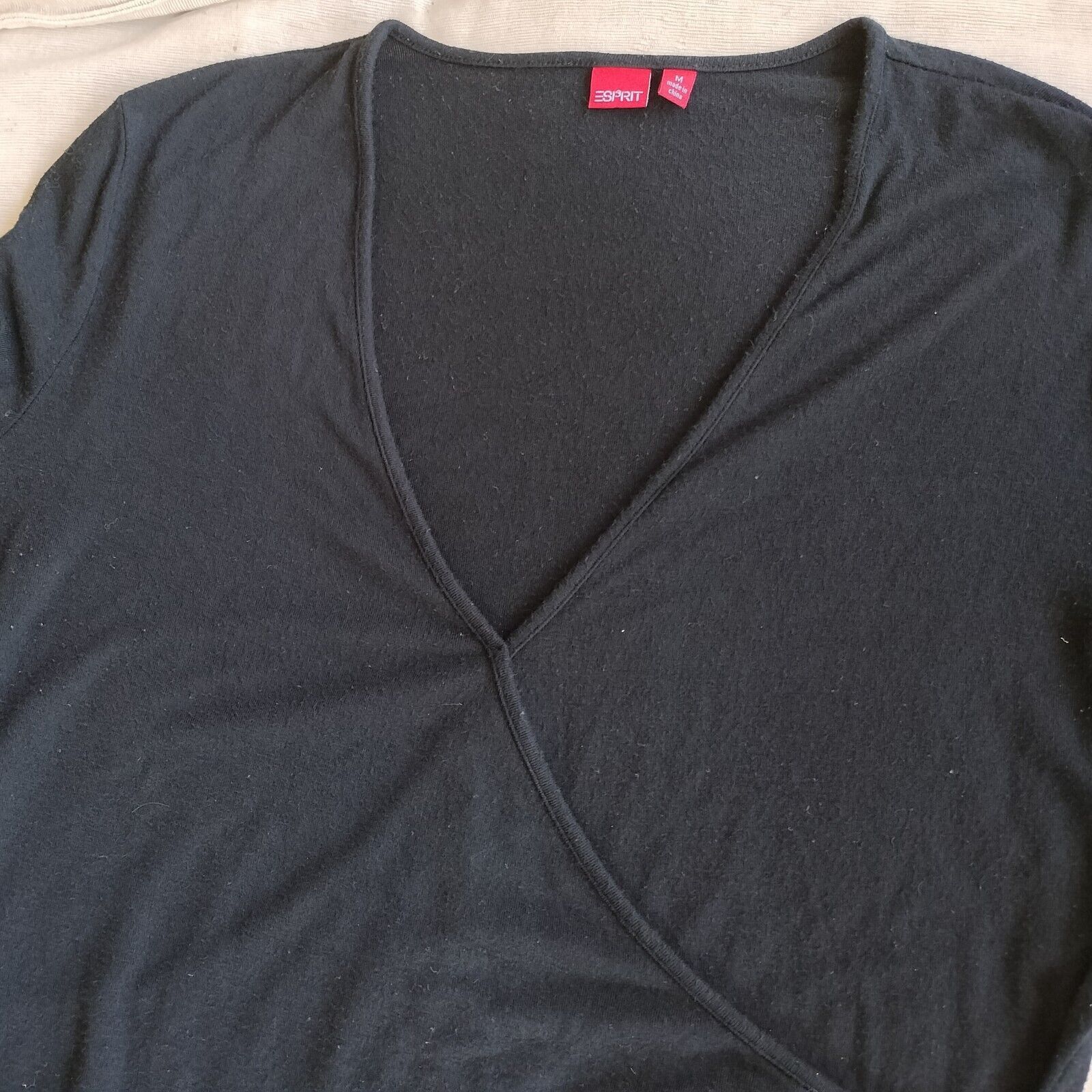 Esprit × Vintage Vintage Y2K 2000s Esprit Blouse Long Sleeve Crossover Size M / US 6-8 / IT 42-44 - 12 Thumbnail