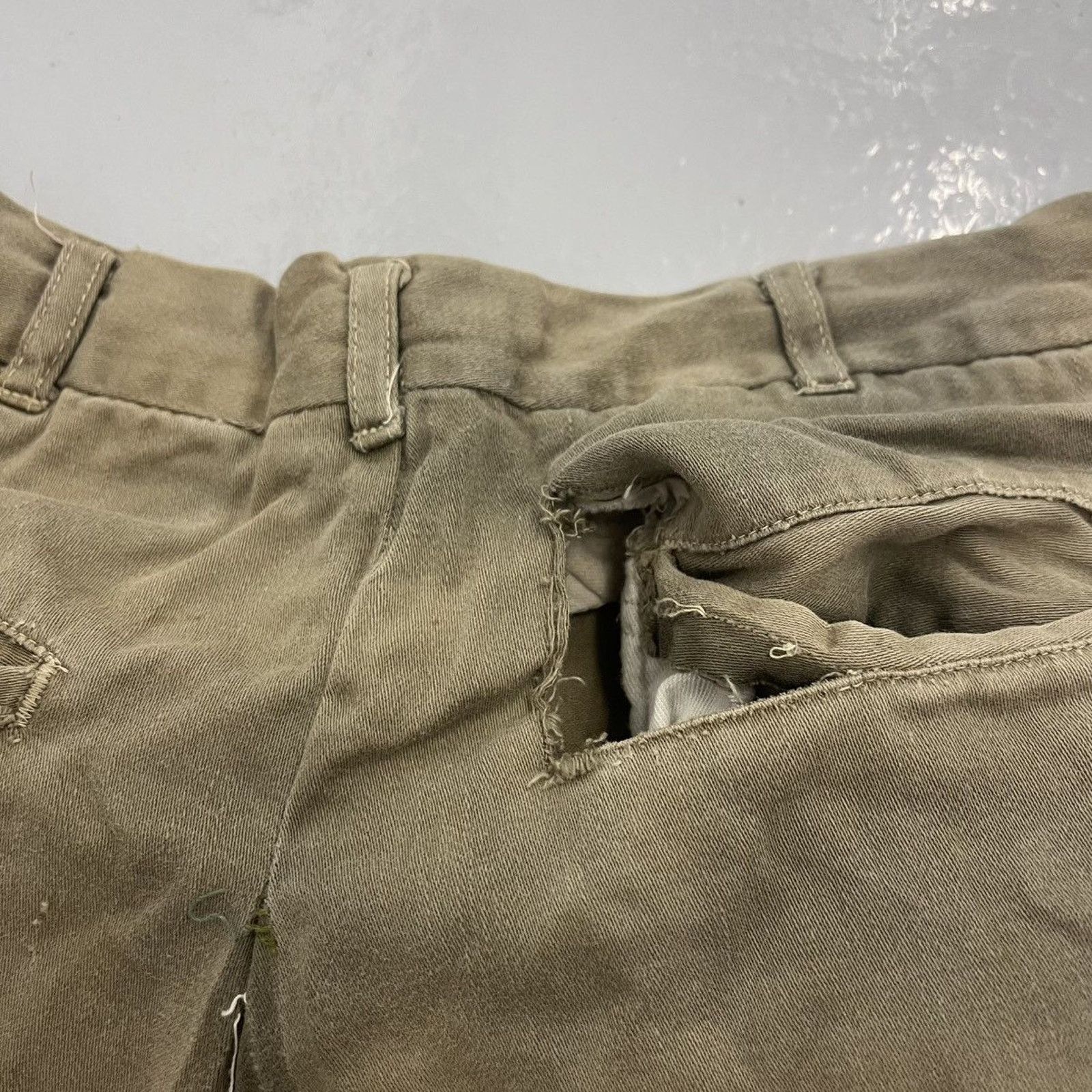 Other Vintage 60s Tan Faded Sanforized Workwear Chinos 25x27 Size 25" / US 0 / IT 36 - 4 Thumbnail