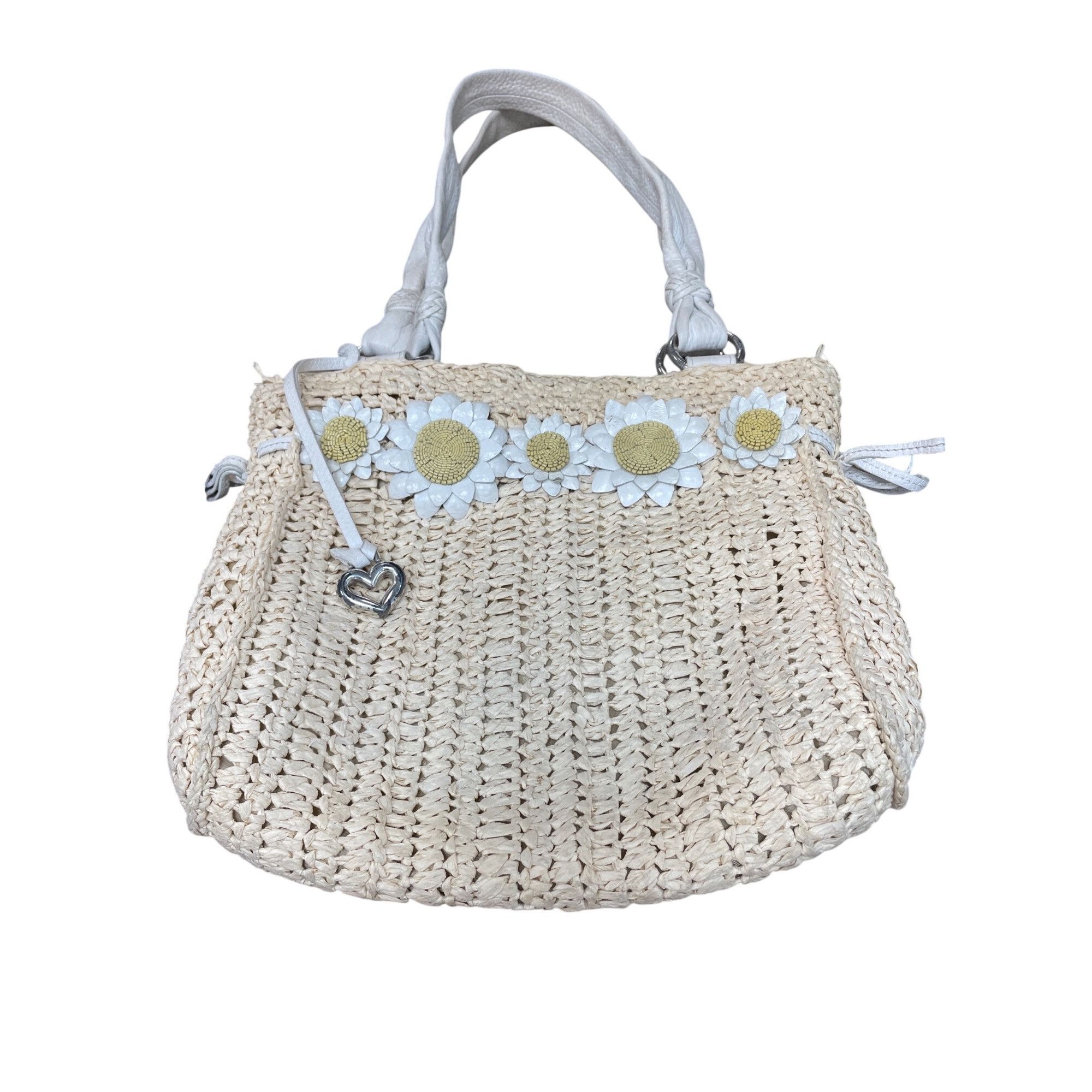 Brighton Brighton womans beige straw raffia leather handle shoulder b Size ONE SIZE - 1 Thumbnail