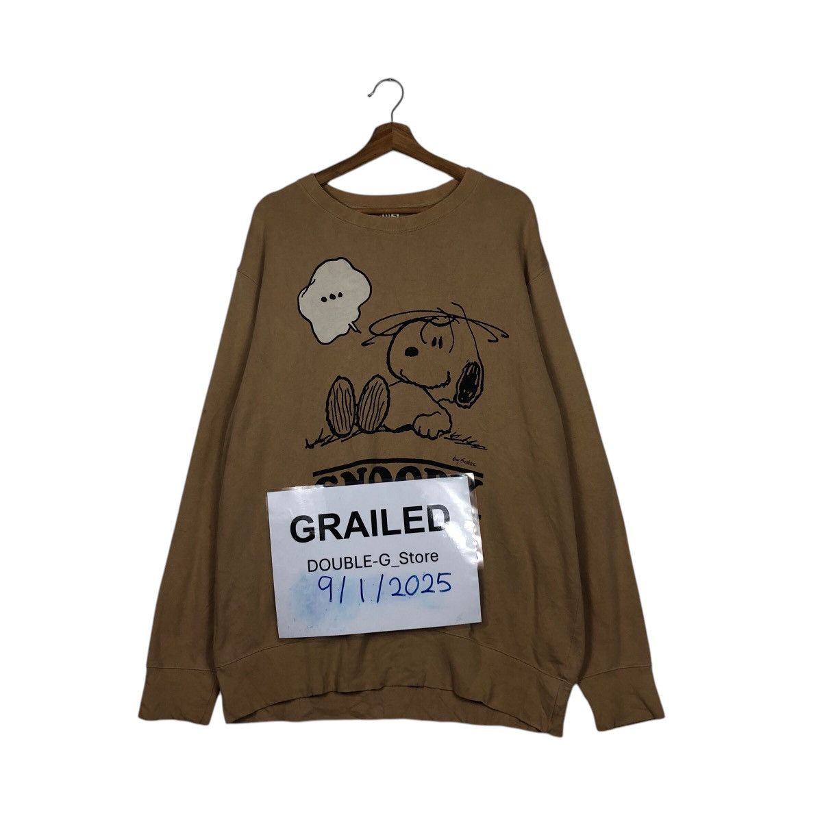 Japanese Brand 📌Vintage Sweatshirt Peanuts Snoopey Big Logo Design Size US XL / EU 56 / 4 - 1 Thumbnail