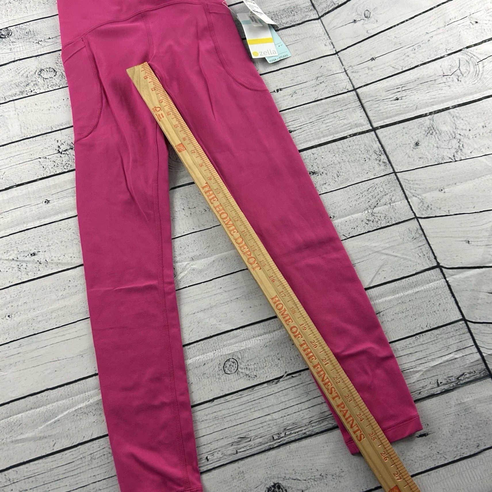 Vintage Zella High Waist Yoga + Studio Leggings Women's 2XS Pink Leggings Activewear Yoga Compression Waist Women Size 24" / US 00 / IT 34 - 2 Thumbnail
