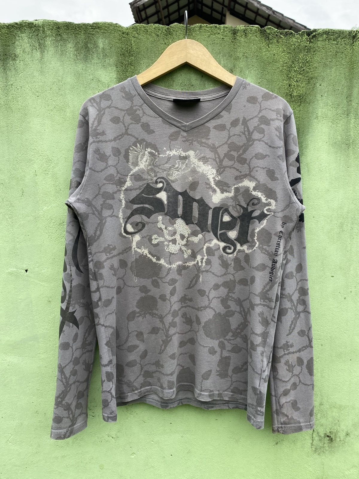 Christian Audigier Smet by Christian Audigier Los Angeles Skull Revolver Gothic Size L / US 10 / IT 46 - 1 Thumbnail