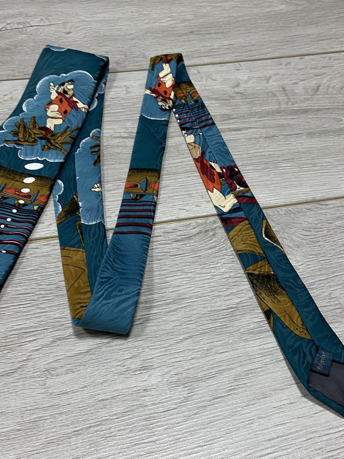 Cartoon Network Flinstones tie over print vintage Size ONE SIZE - 4 Thumbnail