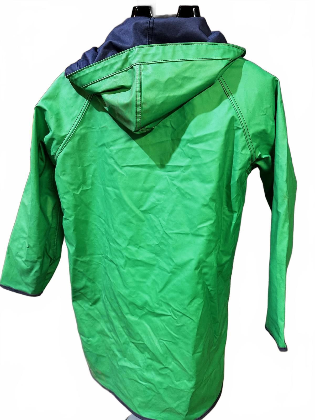 Other Vintage Shoreline Green Vinyl Rain Jacket M 70s 80s Hooded Size M / US 6-8 / IT 42-44 - 2 Thumbnail