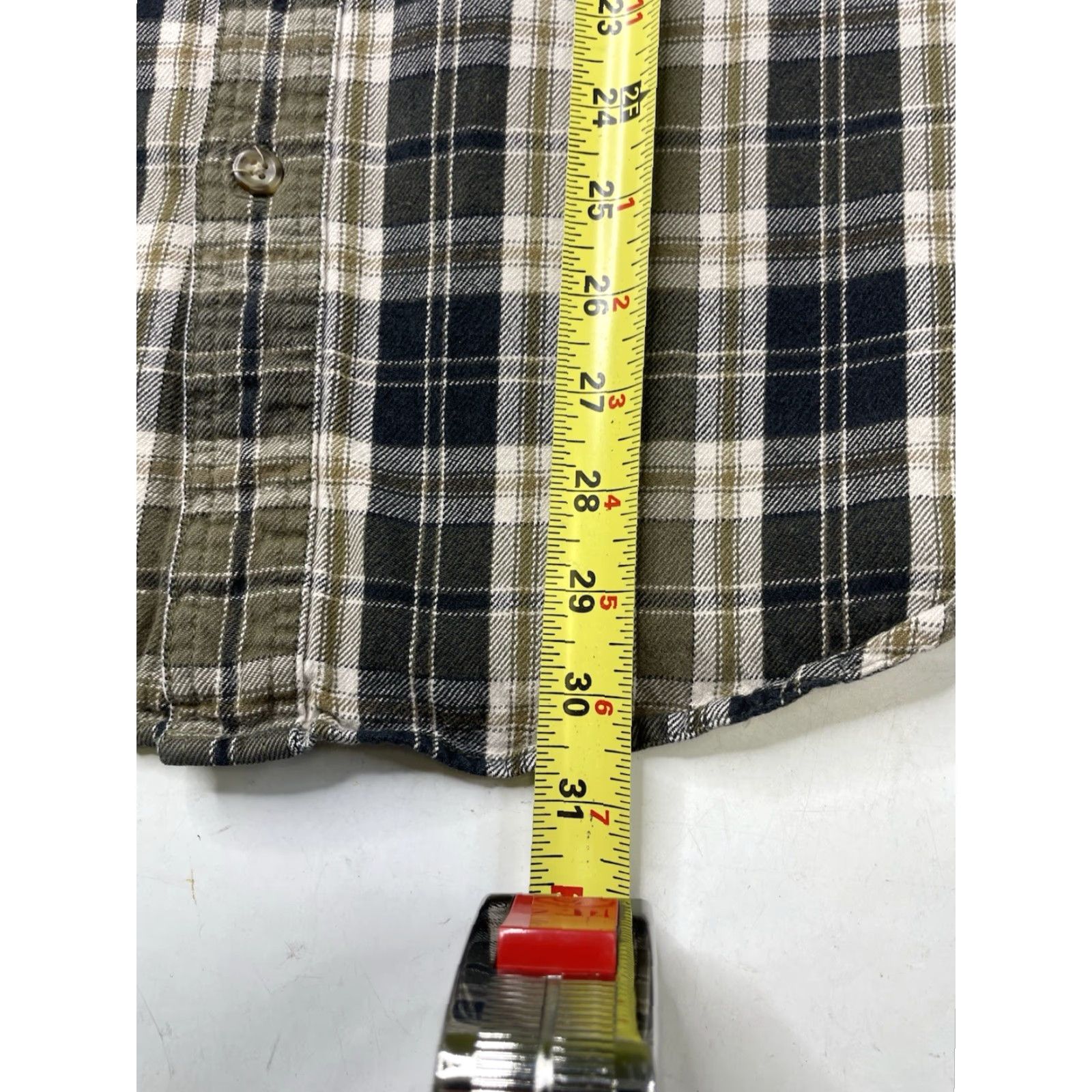 Carhartt VINTAGE Carhartt Shirt Plaid Long Sleeve Mid-Weight Flannel Green ARG XL Mens Button-Up Pockets Outdoor Decade? Size US XL / EU 56 / 4 - 5 Thumbnail