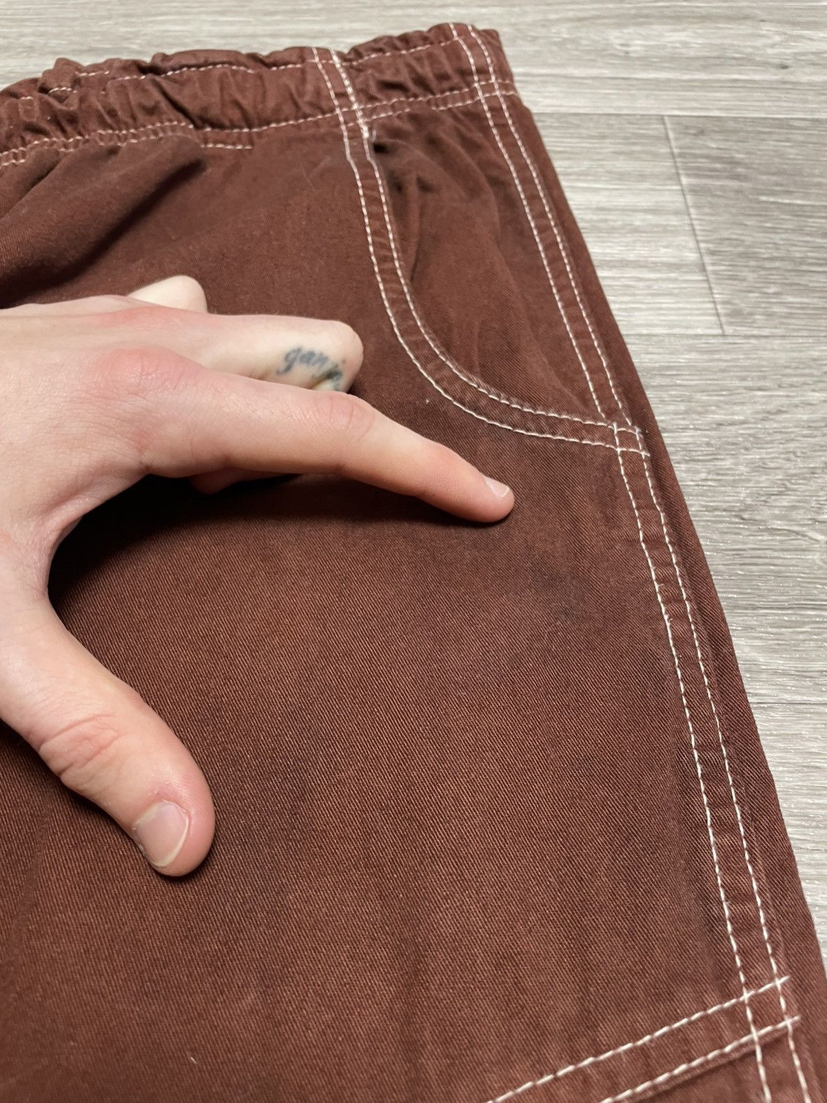 Fubu Vintage FUBU Brown Carpenter Pants Rap 90s Size US 35 - 9 Thumbnail