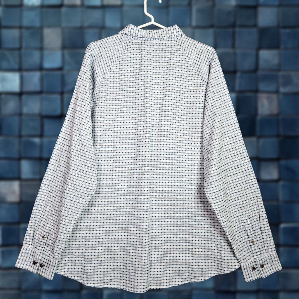 Carbon Carbon Carbon2Cobalt Button Up Shirt L Blue White Check Long Sleeve Cotton Casual Size US L / EU 52-54 / 3 - 1 Thumbnail
