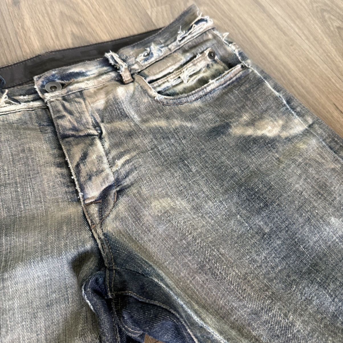 Rick Owens rick owens fw07 “exploder” dust detroit cut denim Size US 31 - 4 Thumbnail