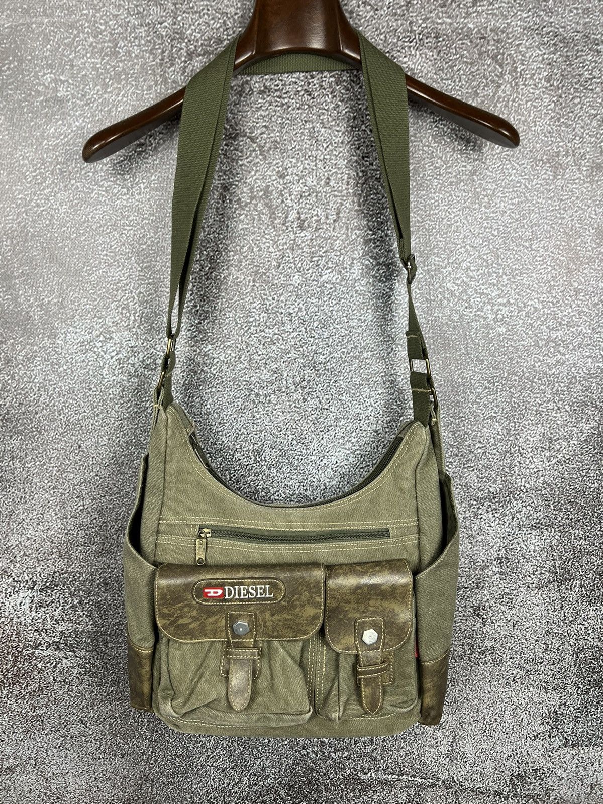 Diesel military avant garde gorpcore sling bag utility