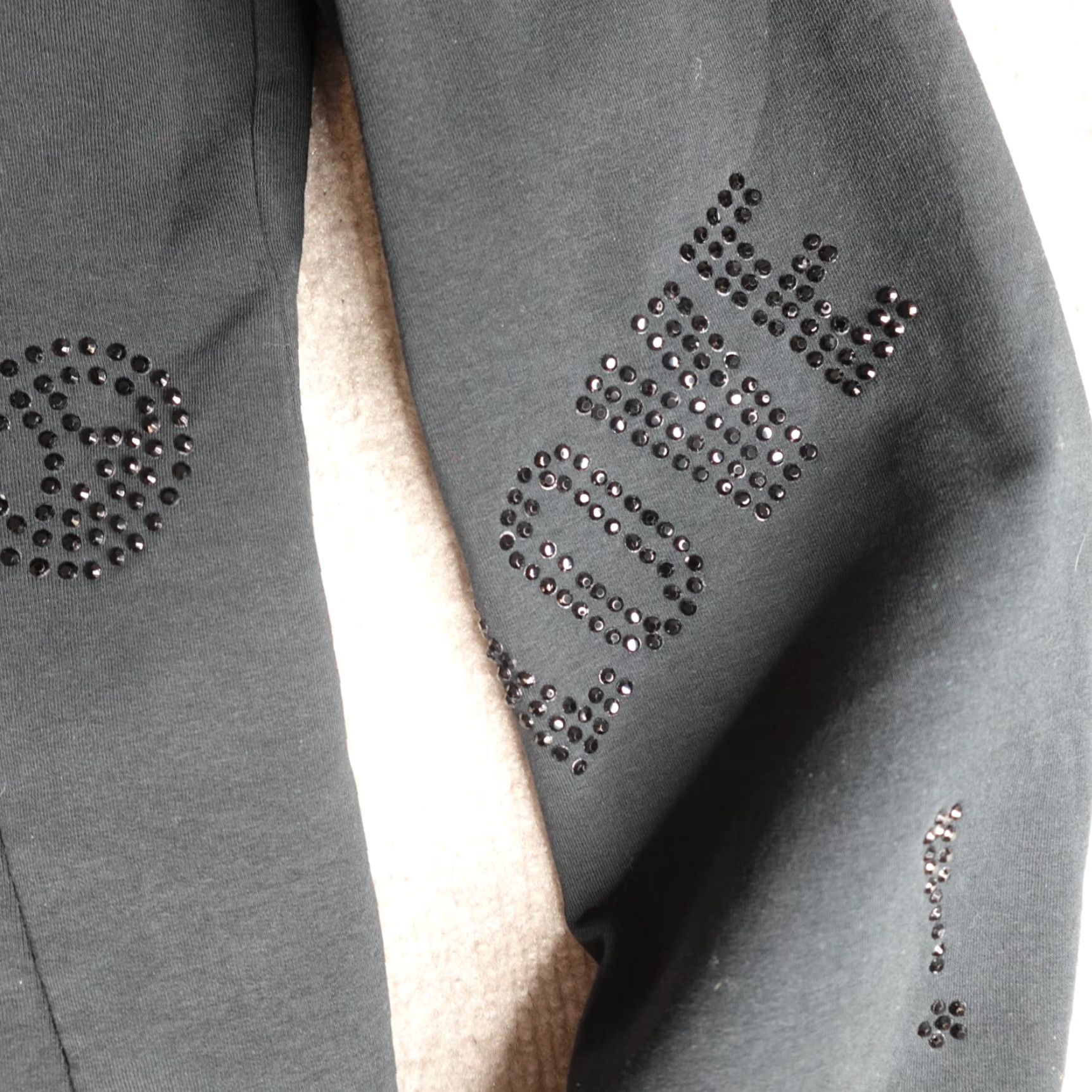 Moschino Love Moschino Womens Blazer 10 Black Bomber Bling Size L / US 10 / IT 46 - 6 Thumbnail