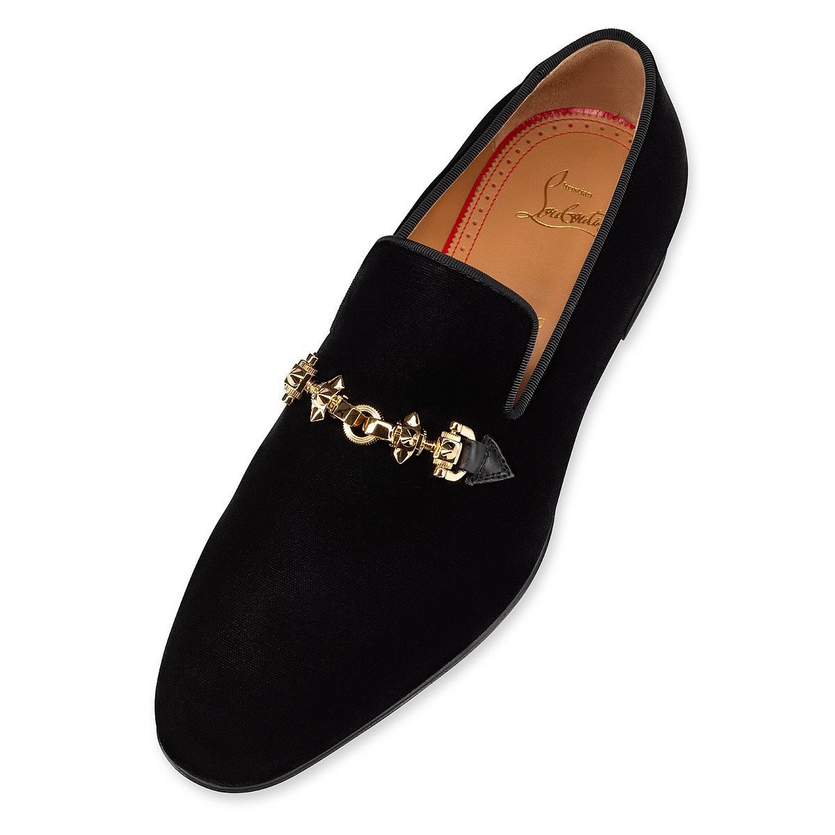 Christian Louboutin o1s1wg110125 Equiswing Leather Loafer in Black Size US 11 / EU 44 - 2 Thumbnail