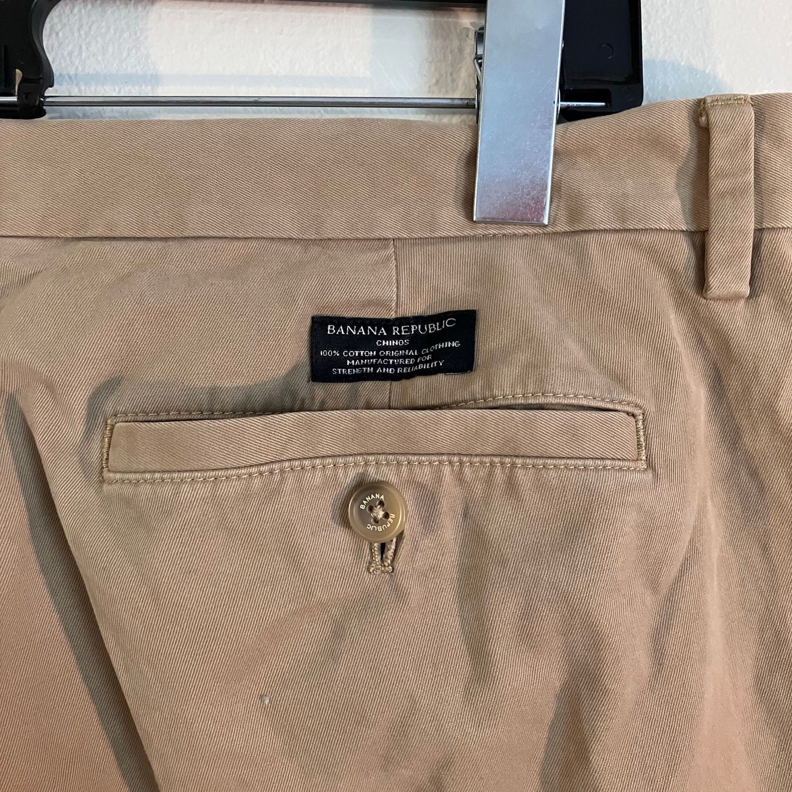 Banana Republic Banana Republic Tan Emerson Chino Khaki Pants Size US 36 / EU 52 - 2 Thumbnail