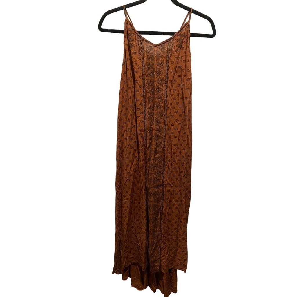 Revolve AMUSE SOCIETY Sakura Midi Dress Brown M