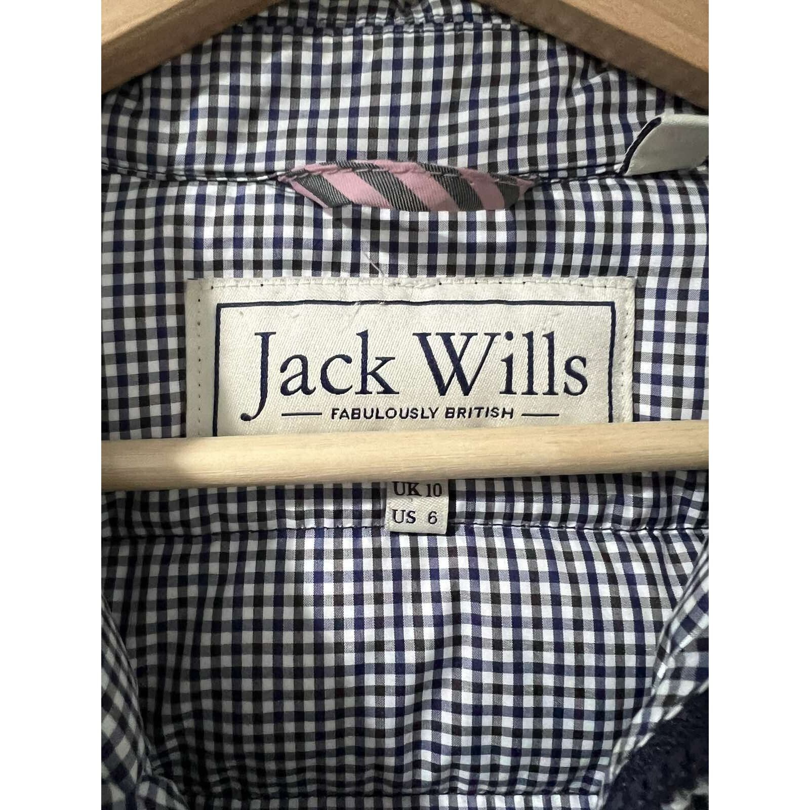 Jack Wills Jack Wills White Navy Houndstooth Size 6 A001512 Size M / US 6-8 / IT 42-44 - 5 Thumbnail